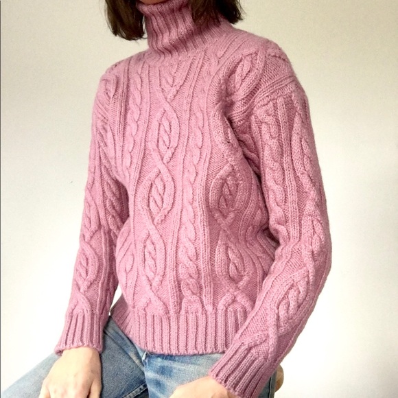 100% wool chunky turtleneck sweater - Picture 6 of 15